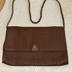 VTG Etienne Aigner Woven Leather Purse